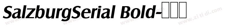 SalzburgSerial Bold字体转换